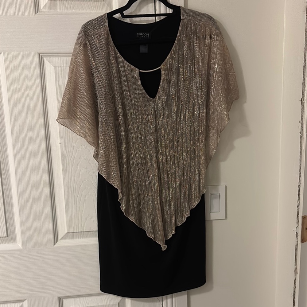 Chic Black and Gold Dress